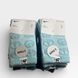 NWT Nike Youth Dri-FIT Socks 6 Pairs (Two 3-Packs) - Size XXS (7C-10C)